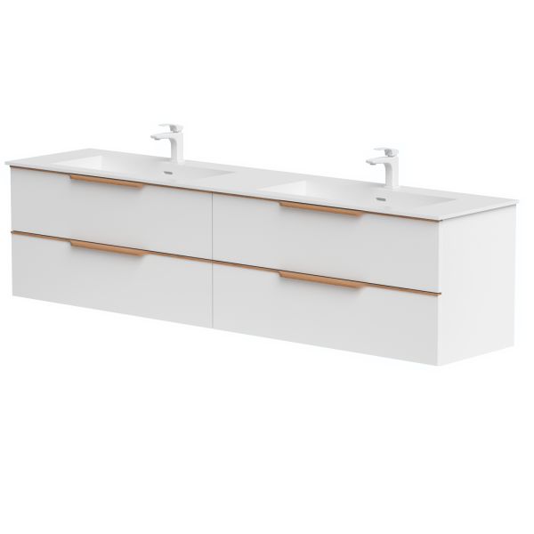 Double sink cabinets “AMBER” with double sink...