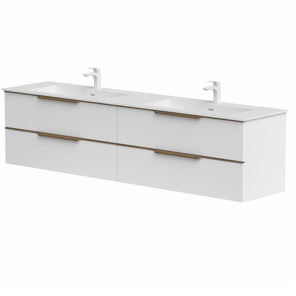 Double sink cabinets “AMBER” with double sink...