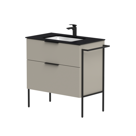 Cabinet with tabletop and metal frame “BIG”