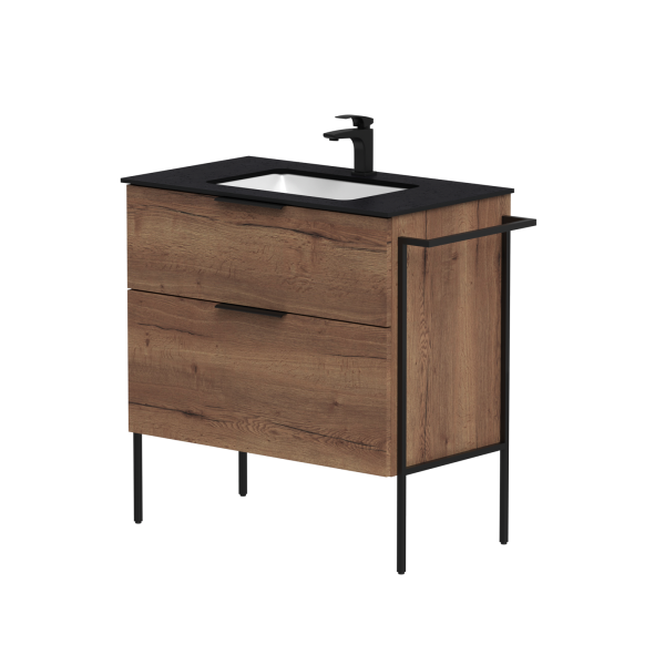 Cabinet with tabletop and metal frame “BIG”