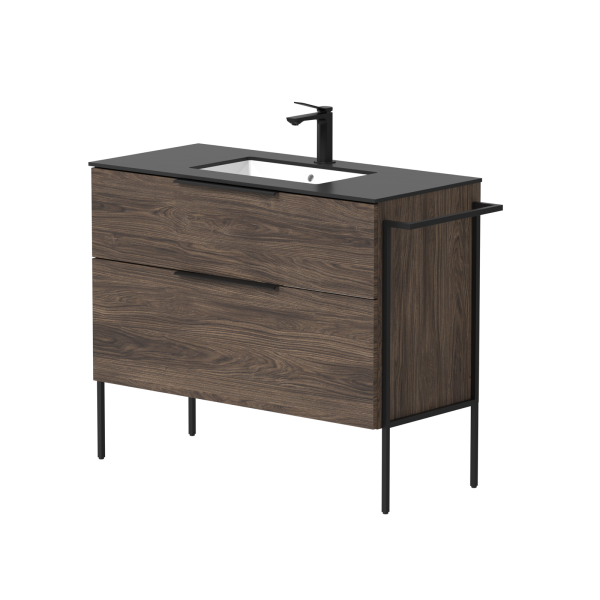 Cabinet with tabletop and metal frame “BIG”