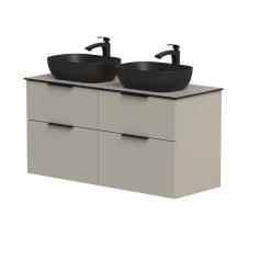 Two-cabinet set "BIG" with two free-standing "OVALO"... 2