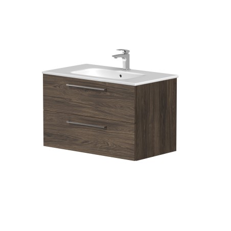 Cabinet "GAMA" with ceramic "Elide" washbasin and chrome handles