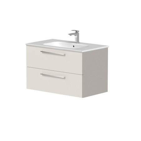 Cabinet "GAMA" with ceramic "Elide" washbasin and chrome handles