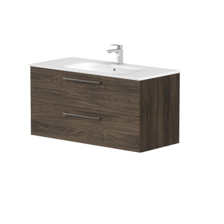 Cabinet "GAMA" with ceramic "Elide" washbasin and chrome handles