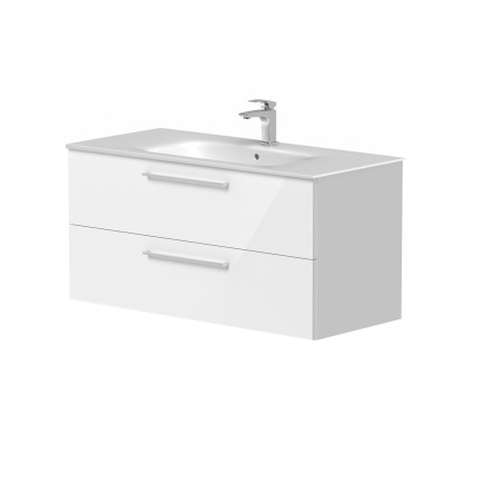 Cabinet "GAMA" with ceramic "Elide" washbasin and chrome handles