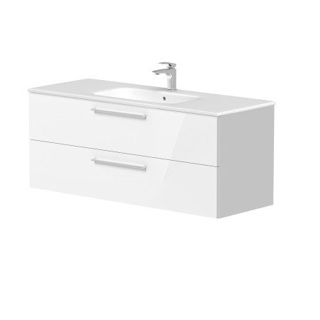 Cabinet "GAMA" with ceramic "Elide" washbasin and chrome handles