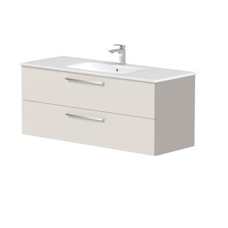Cabinet "GAMA" with ceramic "Elide" washbasin and chrome handles