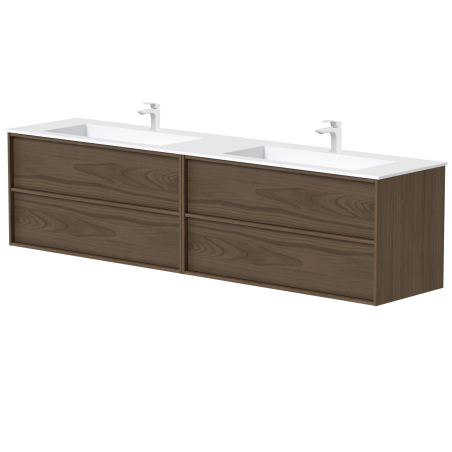 Dviejų spintelių komplektas "HOME" su dvigubu Corian®2 praustuvu