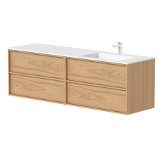 Two-cabinet set "HOME" with right-hand Corian®2 washbasin 2