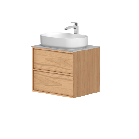 Spintelė su "HOME" su "Dekton®" betono stalviršiu ir pastatomu "VESSEL" praustuvu