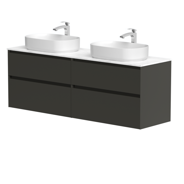 Dviejų spintelių komplektas "LOFT" su "Carrara"...