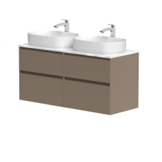 Two-cabinet set "LOFT" with Carrara marble countertop and... 2