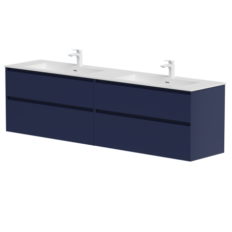 Dviejų spintelių komplektas "LOFT" su dvigubu "Corian®" praustuvu