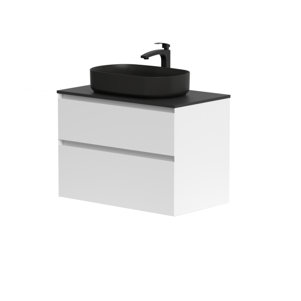 Spintelė "LOFT" su "Dekton®" juodu stalviršiu...