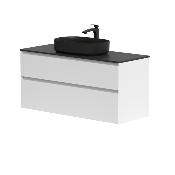 Spintelė "LOFT" su "Dekton®" juodu stalviršiu...