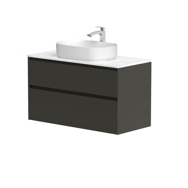 Spintelė "LOFT" su "Carrara" marmuro stalviršiu...