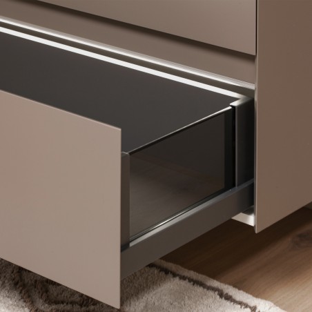 Spintelė "LOFT" su "Carrara" marmuro stalviršiu ir pastatomu "Vessel" praustuvu