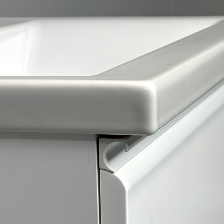 Spintelė "MATCH" su įleidžiamu keraminiu "PAULA" praustuvu