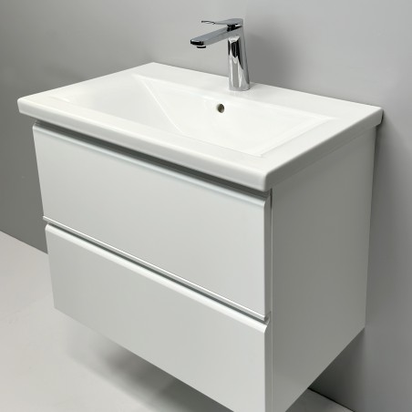 Spintelė "MATCH" su įleidžiamu keraminiu "PAULA" praustuvu