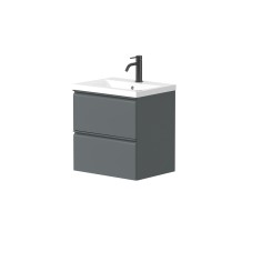 Cabinet "MATCH" with recessed ceramic "PAULA" washbasin 2