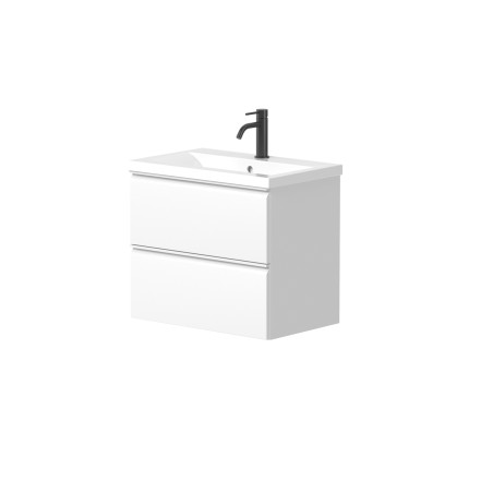 Spintelė "MATCH" su įleidžiamu keraminiu "PAULA" praustuvu