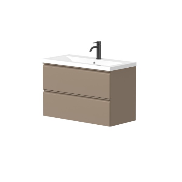 Cabinet "MATCH" with recessed ceramic "PAULA"...