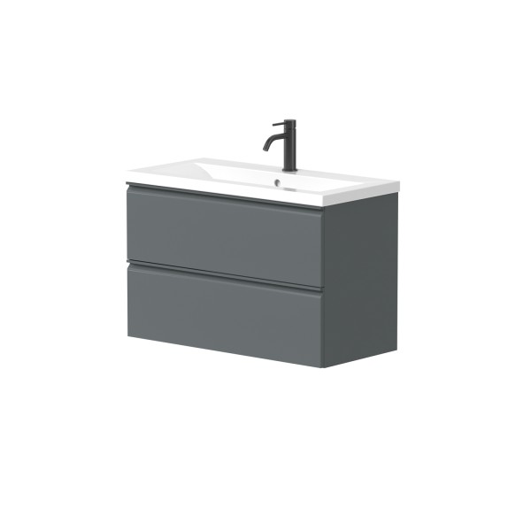 Cabinet "MATCH" with recessed ceramic "PAULA"...