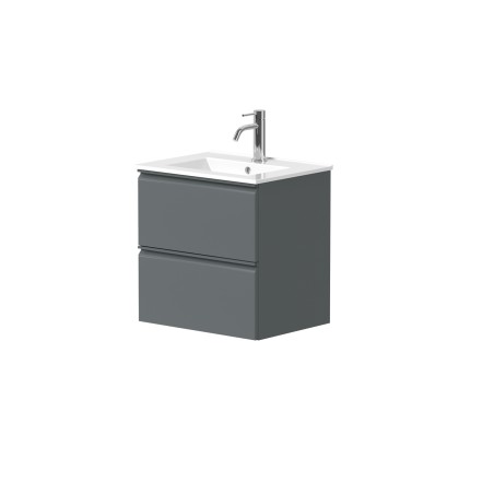 Spintelė "MATCH" su įleidžiamu keraminiu "LUARA" praustuvu