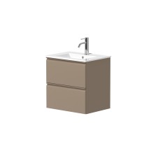 Spintelė "MATCH" su įleidžiamu keraminiu "LUARA" praustuvu 2