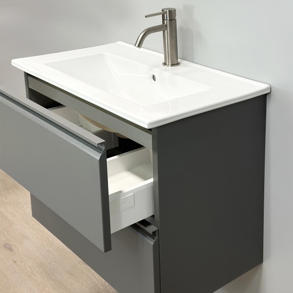 Cabinet "MATCH" with recessed ceramic "LUARA"...