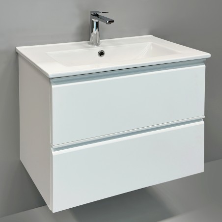 Spintelė "MATCH" su įleidžiamu keraminiu "LUARA" praustuvu