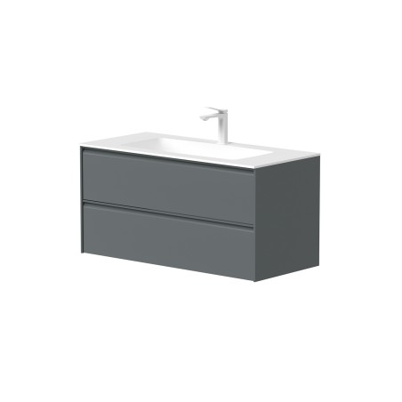 Spintelė "MOON" su matiniu įleidžiamu "ORION" praustuvu iš akrilinės "DURATEK®" medžiagos