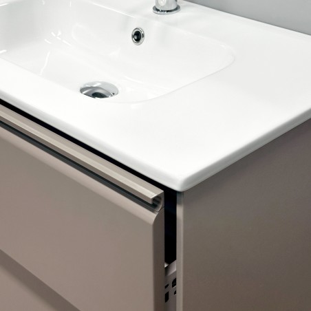 Spintelė "MOON" su matiniu įleidžiamu "ORION" praustuvu iš akrilinės "DURATEK®" medžiagos