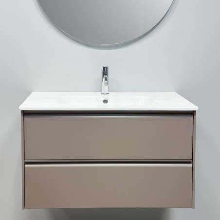 Spintelė "MOON" su matiniu įleidžiamu "ORION" praustuvu iš akrilinės "DURATEK®" medžiagos