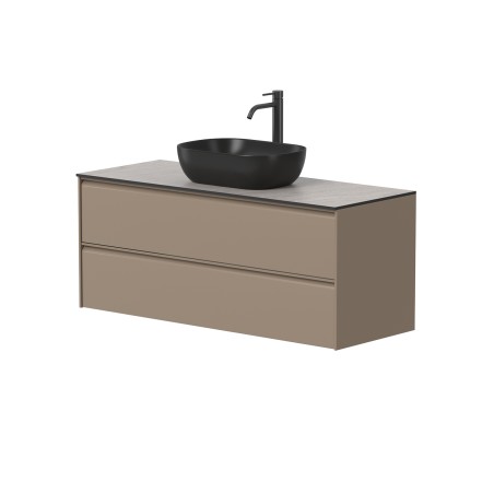 Spintelė "MOON" su "HPLCompact" stalviršiu ir pastatomu "OVALO" praustuvu