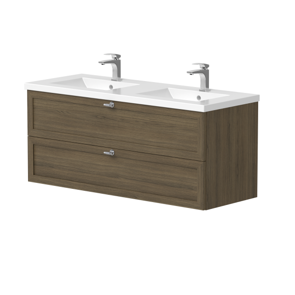 Dviejų spintelių "RUSTIC" su "INOX" spalvos...