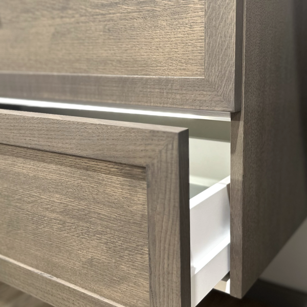 Dviejų spintelių "RUSTIC" su "INOX" spalvos...