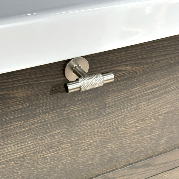 Dviejų spintelių "RUSTIC" su "INOX" spalvos...