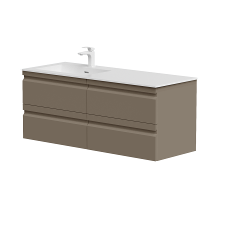 Dviejų spintelių "TERRA" komplektas su kairiniu "Corian®1" praustuvu