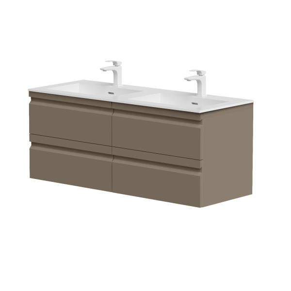 Two-cabinet "TERRA" with double "Corian®1" washbasin