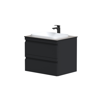 Spintelė "TERRA" su HPL Compact stalviršiu ir "MOVADO" praustuvu