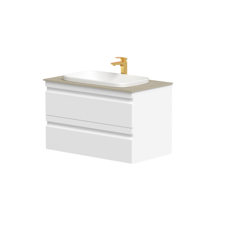 Spintelė "TERRA" su HPL Compact stalviršiu ir "MOVADO" praustuvu