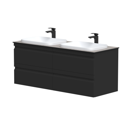 Dviejų spintelių "TERRA" su HPL Compact stalviršiu ir dviem "MOVADO" praustuvais