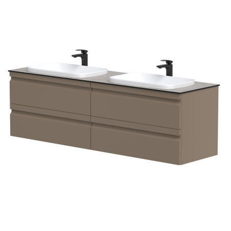 Dviejų spintelių "TERRA" su HPL Compact stalviršiu ir dviem "MOVADO" praustuvais