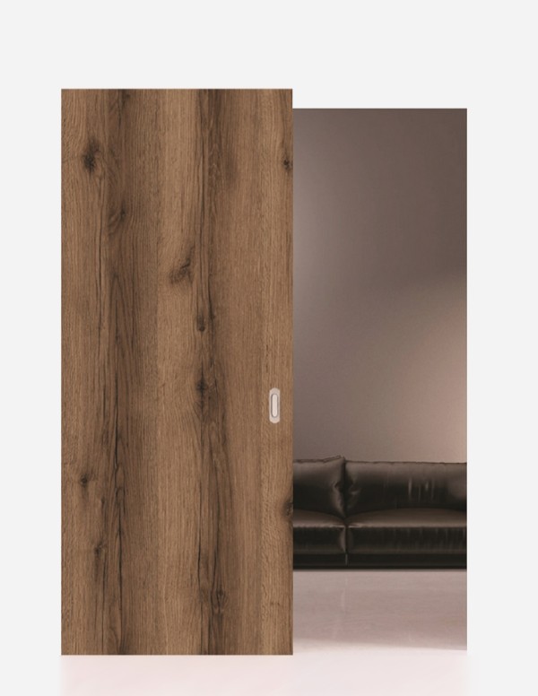 Sliding doors with hidden track and "MOVI" system | Eco-veneer