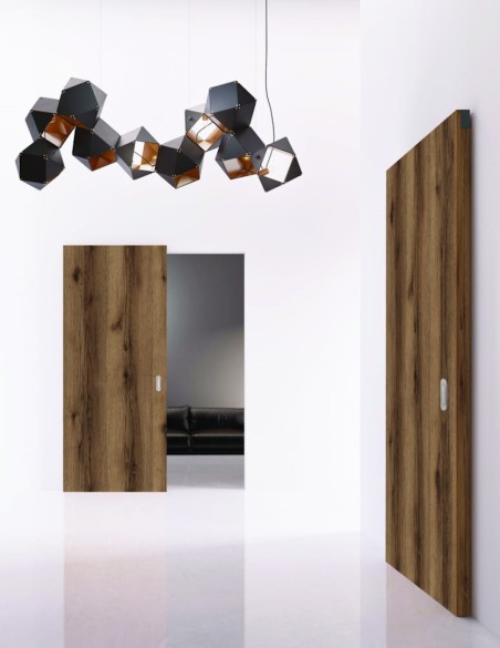 Sliding doors with hidden track and "MOVI" system | Laminate