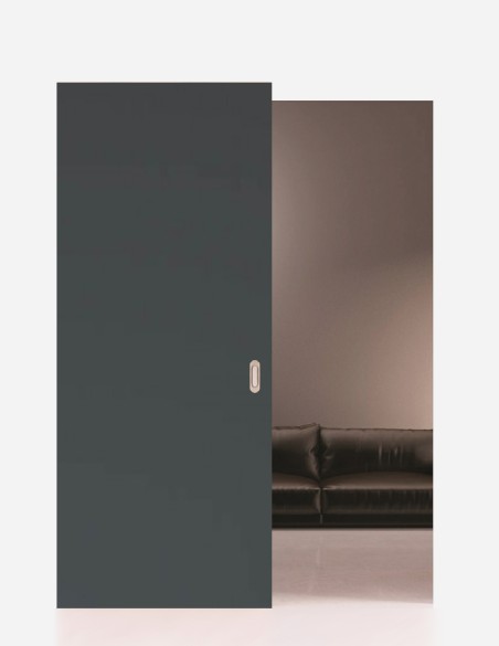 Stumdomos durys su paslėptu bėgeliu ir sistema "MOVI" | Laminatas