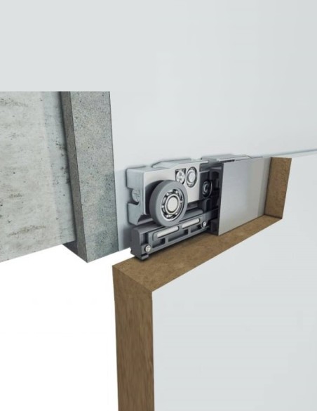 Sliding doors with hidden track and "MOVI" system | Veneer