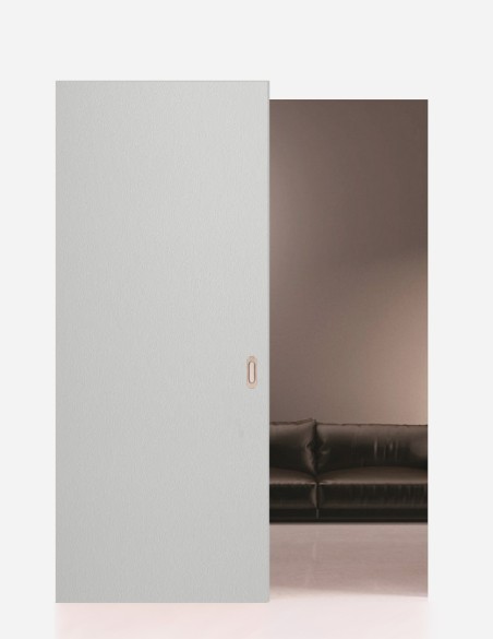 Stumdomos durys su paslėptu bėgeliu ir sistema "MOVI" | Dažytos